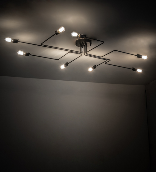 236581 79 in. Long PipeDream Alva 8 Light Flushmount Ceiling Fixture