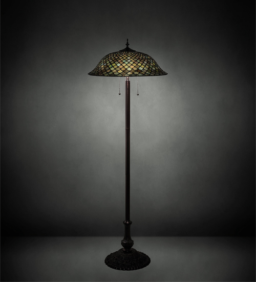 71245 62 in. High Fishscale Floor Lamp