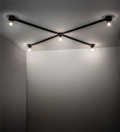 216097 96 in. Square Pronograde Jack 5 Light Flushmount Ceiling Fixture