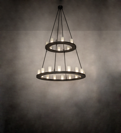 237115 54 in. Wide Loxley 24 Light Two Tier Chandelier