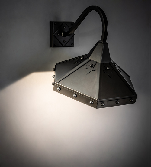 237493 17 in. Wide Mystic Wall Sconce