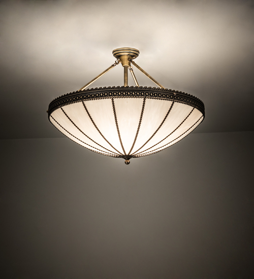 238130 30 in. Wide Shansky Semi-Flushmount Ceiling Fixture