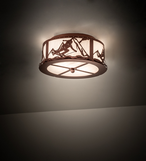 238687 16 in. Wide Alpine Semi-Flushmount Ceiling Fixture
