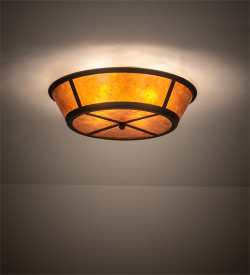 238879 22 in. Wide Craftsman Prime Flushmount Ceiling Fixture