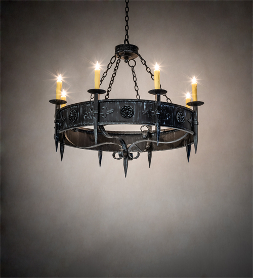 239061 42 in. Wide Calandra 8 Light Chandelier