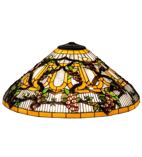 48548 24 in. Wide Jeweled Grape Shade Light