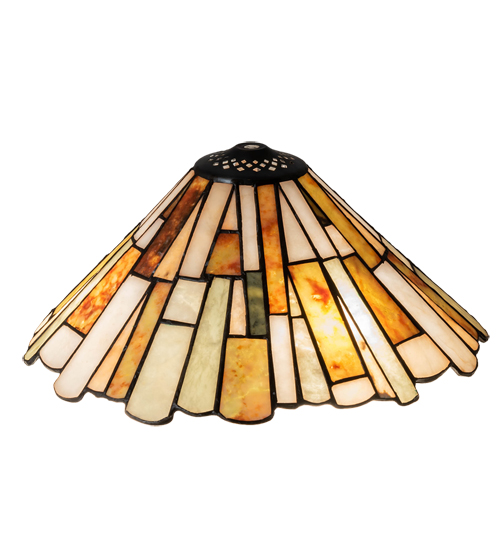 74020 13 in. Wide Delta Jadestone Shade Light