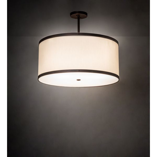 230681 28 in. Cilindro Eggshell Textrene Pendant