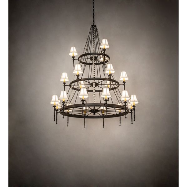 233662 56 in. Amaury 21 Light Three Tier Chandelier