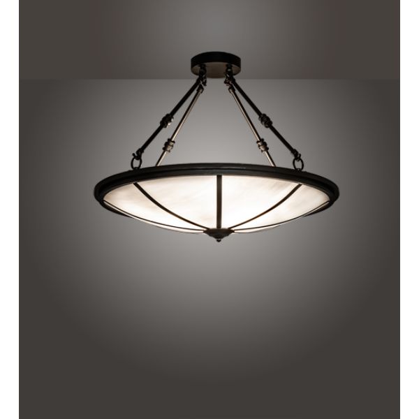 234850 24 in. Commerce Semi-Flushmount, White