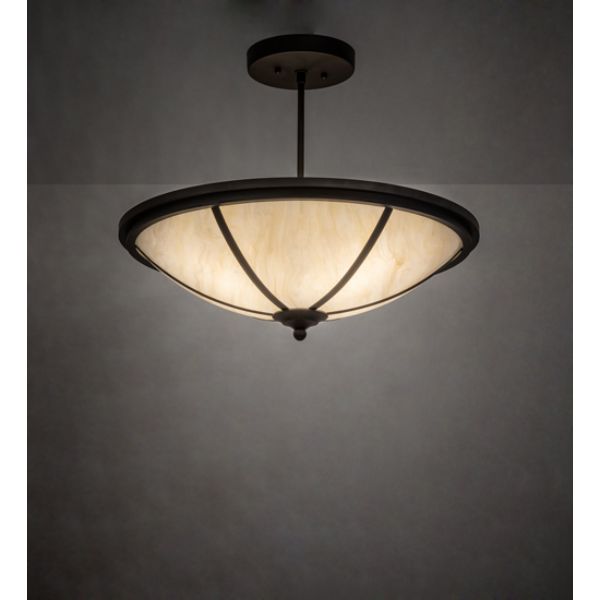 236171 20 in. Commerce Semi-Flushmount, Beige