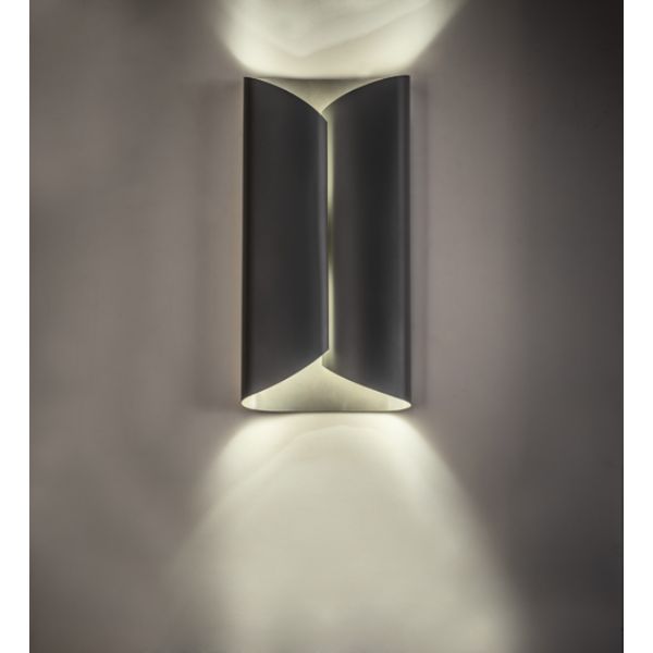 237234 12 in. Escroe Wall Sconce, Grey