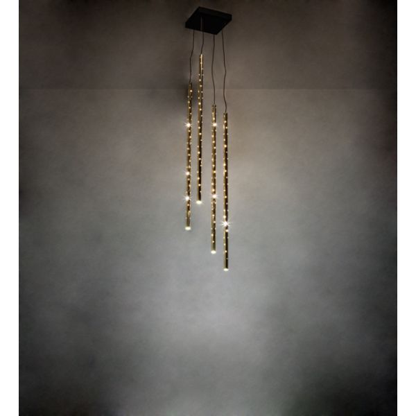 237504 18 in. Square Emmentaler 4 Light Cascading Pendant