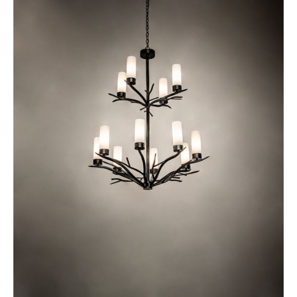 238365 42 in. Winter Solstice 12 Light Chandelier