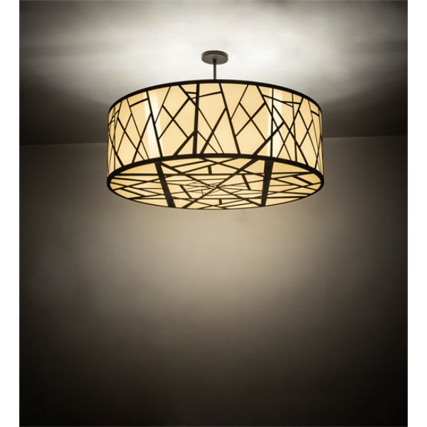 238911 48 in. Cilindro Rich Pendant, Ivory