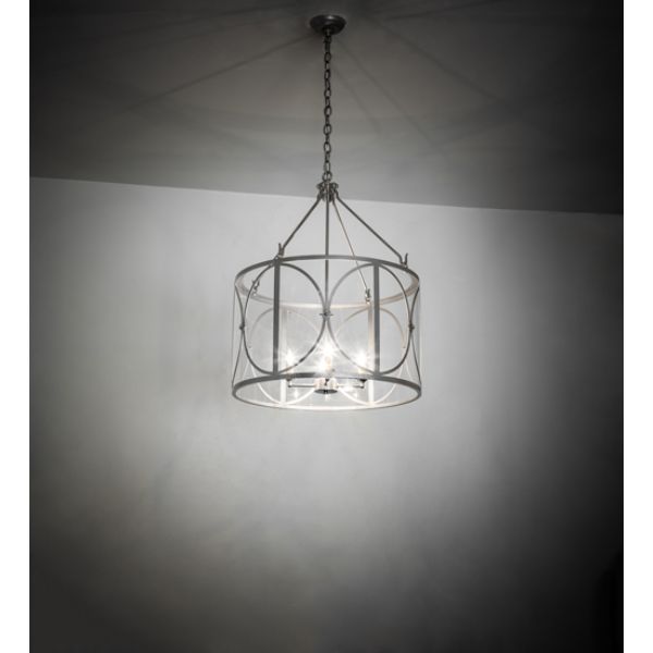 242644 24 in. Penelope 4 Light Pendant, Clear