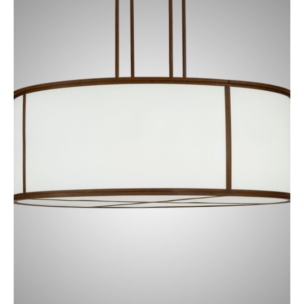 243773 48 in. Arcas Pendant, Ruby, White & Black Metal