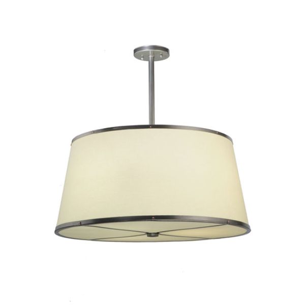 244208 25 in. Cilindro Textrene Pendant, Beige