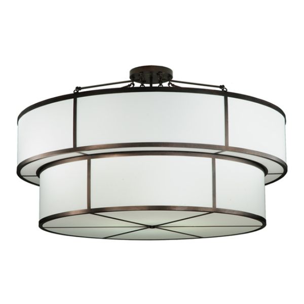 245285 72 in. Jayne 2 Tier Semi-Flushmount, White