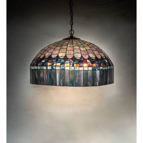 245988 22 in. Candice Pendant, Mauve & Blue