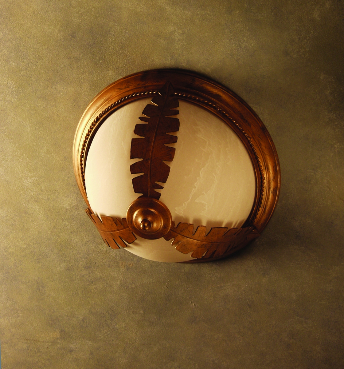 146387 14 in. Tiki Flushmount