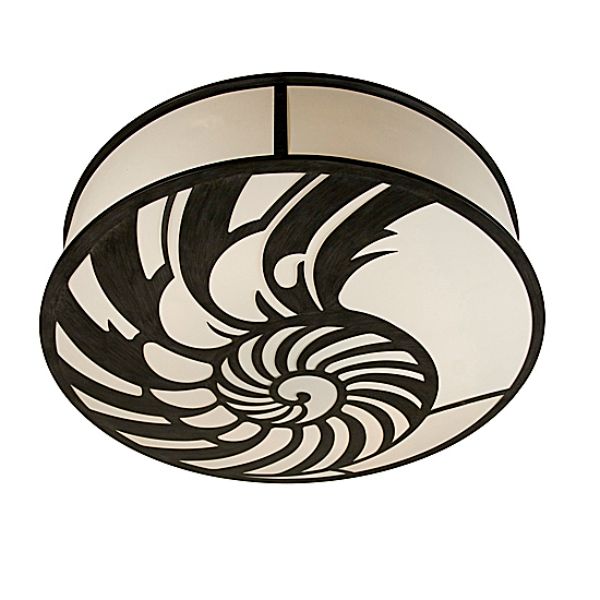 146483 60 in. Nautilus Pendant, Beige