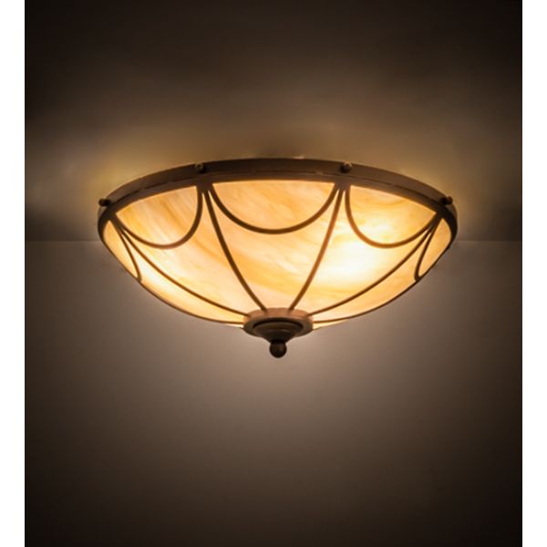 239068 16 in. Carousel Flushmount, Beige