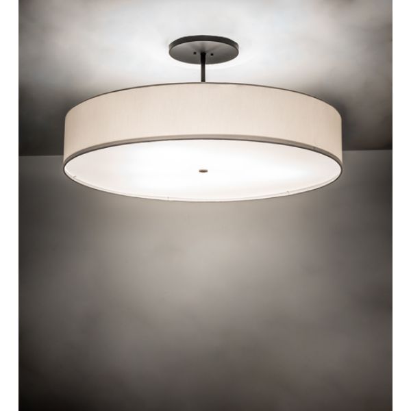241294 42 in. Cilindro Textrene Semi-Flushmount, Beige