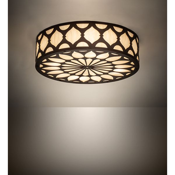 242960 22 in. Lorea Flushmount, Beige