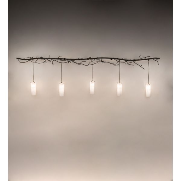 243353 96 in. Winter Solstice 5 Light Wall Sconce, White