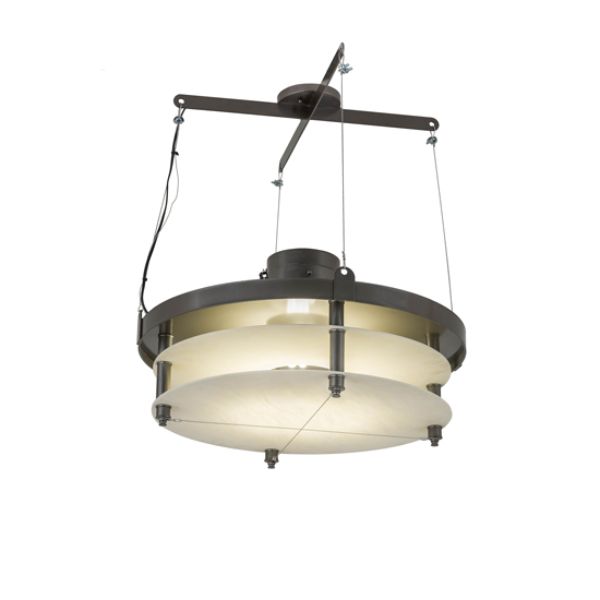 245973 24 in. Atlantis Pendant, Beige & White