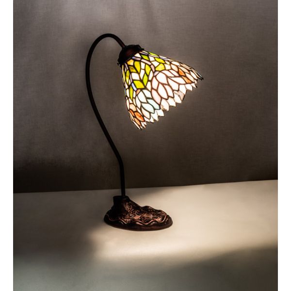 247791 18 in. Wisteria Desk Lamp, Ruby -  Meyda Tiffany