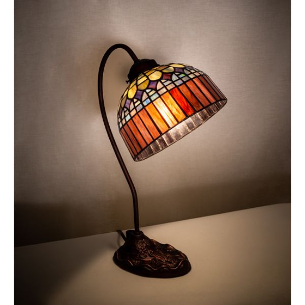 247797 18 in. Candice Desk Lamp, Ruby & Green -  Meyda Tiffany