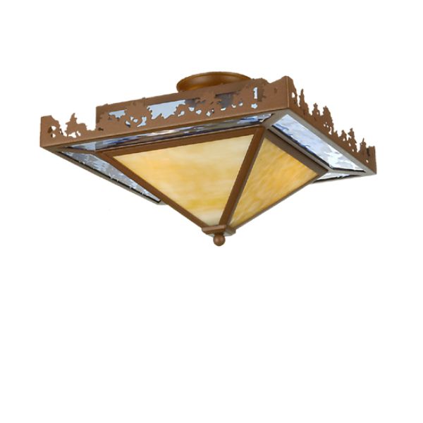 51504 16 in. Square Lake Flushmount