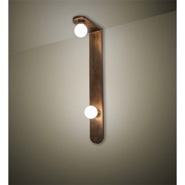 240859 6 in. Wide Sanderson 2 Light Wall Sconce, White