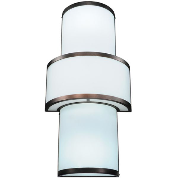 245334 15 in. Wide Jayne Wall Sconce, White