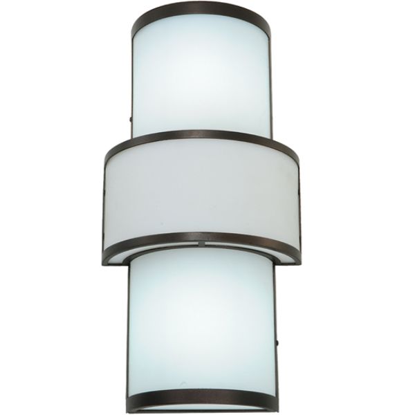 245366 11 in. Wide Jayne Wall Sconce, White