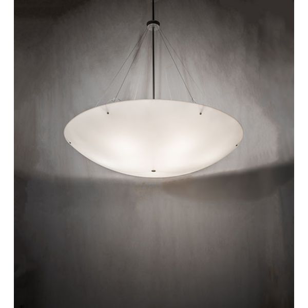 247466 60 in. Wide Madison Inverted Pendant Light, White