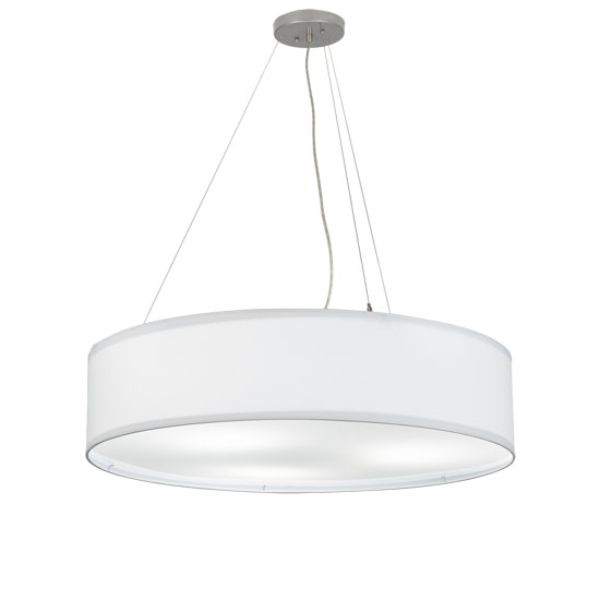 249087 34 in. Wide Cilindro Pendant Light, White