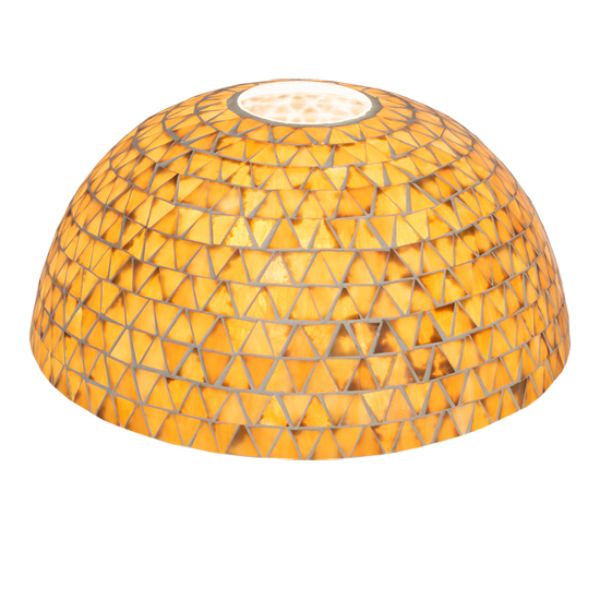 25977 16 in. Wide Mosaic Shade Light, Beige