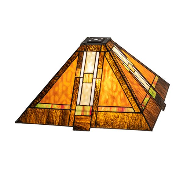 119655 16.5 in. Square Montana Mission Lamp Shade