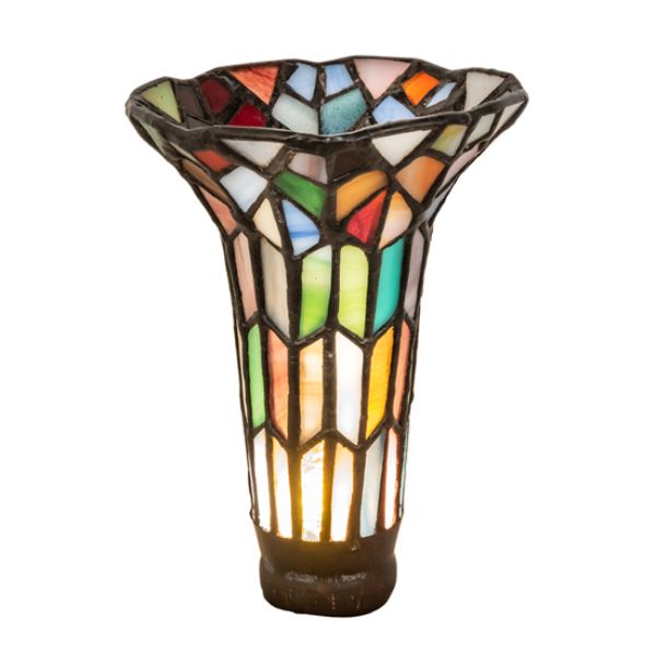 4 x 6 in. Stained Glass Pond Lily Lamp Shade
