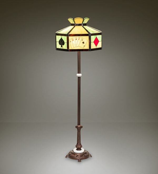 63 in. Poker Face Floor Lamp