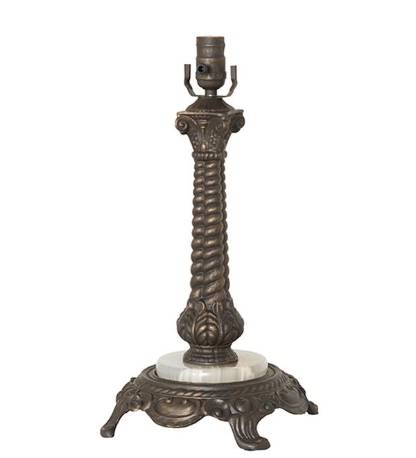 271434 16 in. Antique Brass Rope Table Base