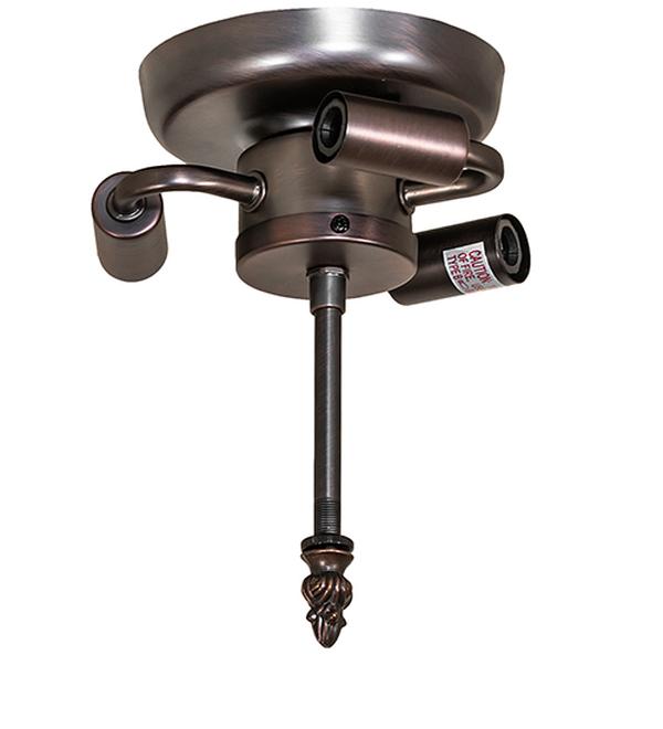 271775 6 in. Mahogany Bronze 3 Light Flush Mount Hardware