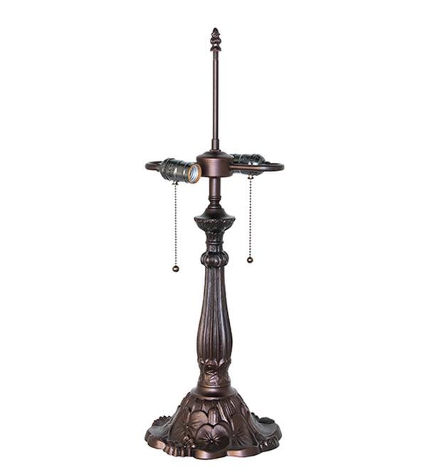 274412 26 in. Mahogany Bronze Lily 2 Light Table Base