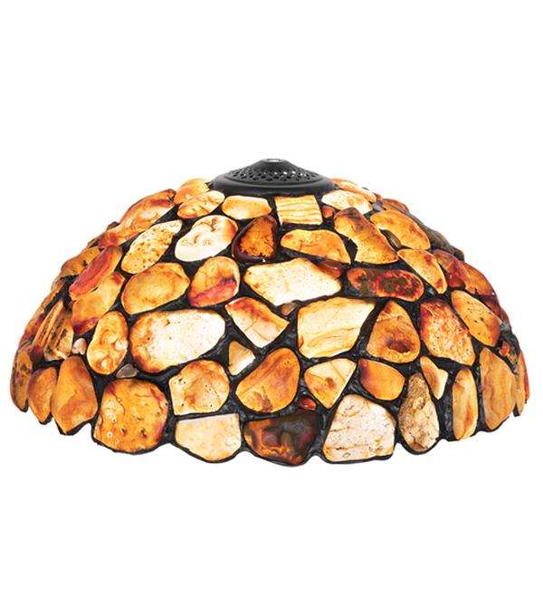142426 16 in. Agata Shade - Red Jasper Stone