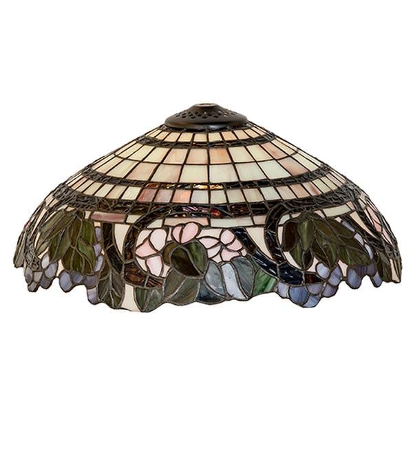 36068 15 in. Handel Grapevine Shade - Stained Glass