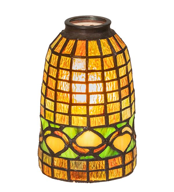 66906 4.5 in. Tiffany Acorn Shade - Stained Glass