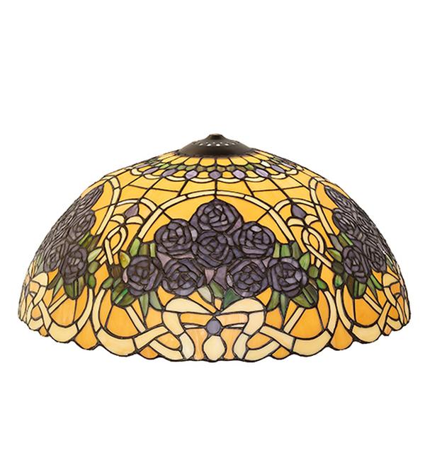 67089 22 in. Rose Bouquet Shade - Stained Glass